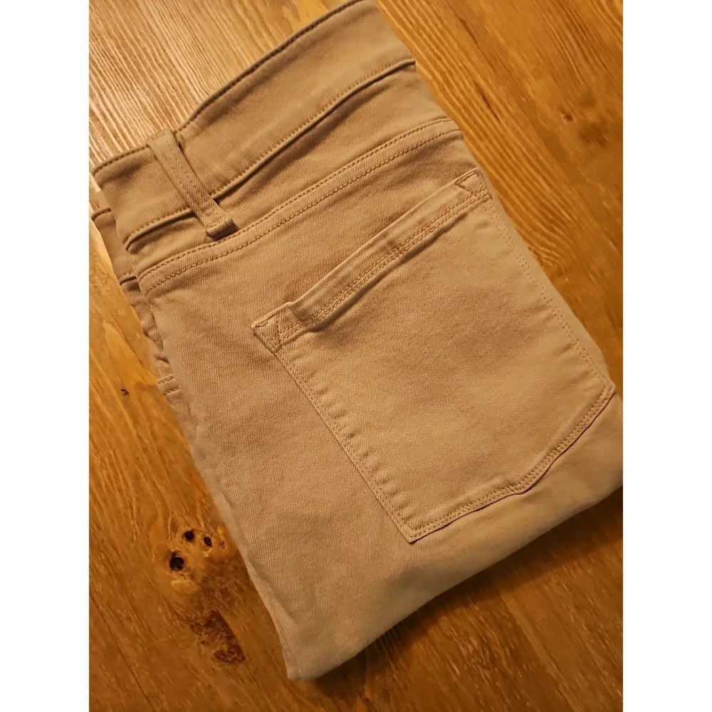 LLBean Tan Stretch Jeans Size 14 Tall